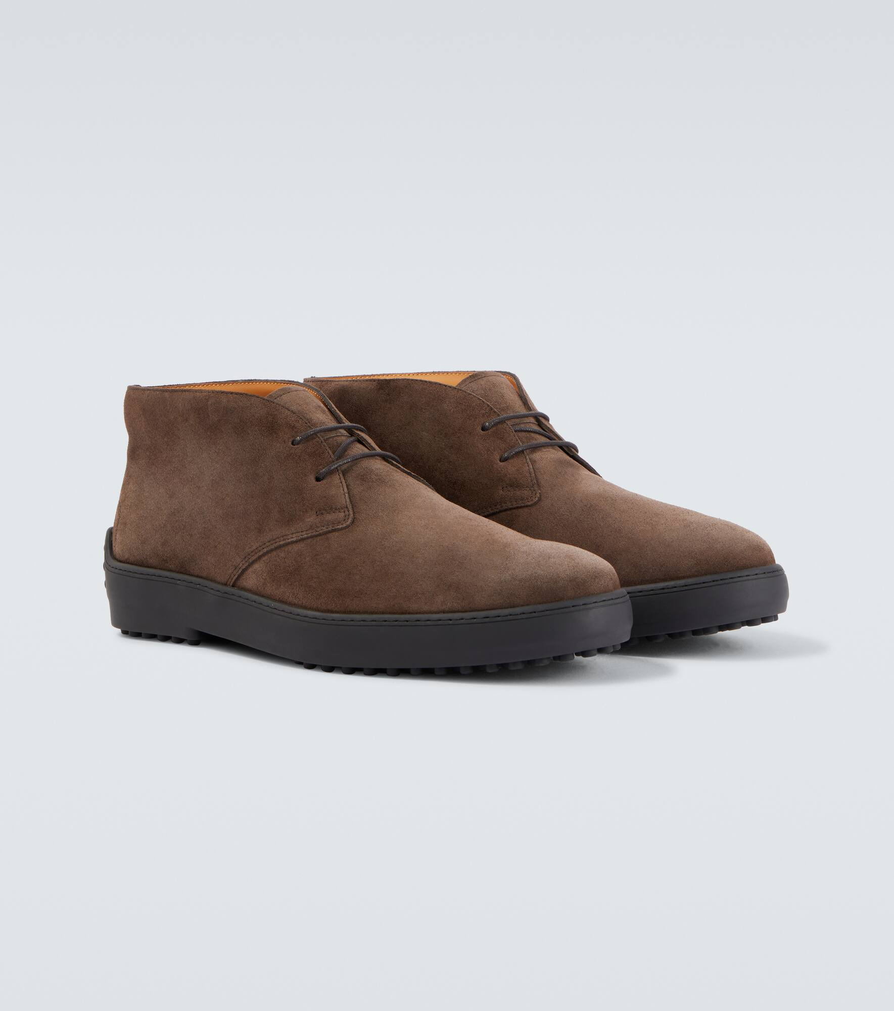 Suede combat boots - 5