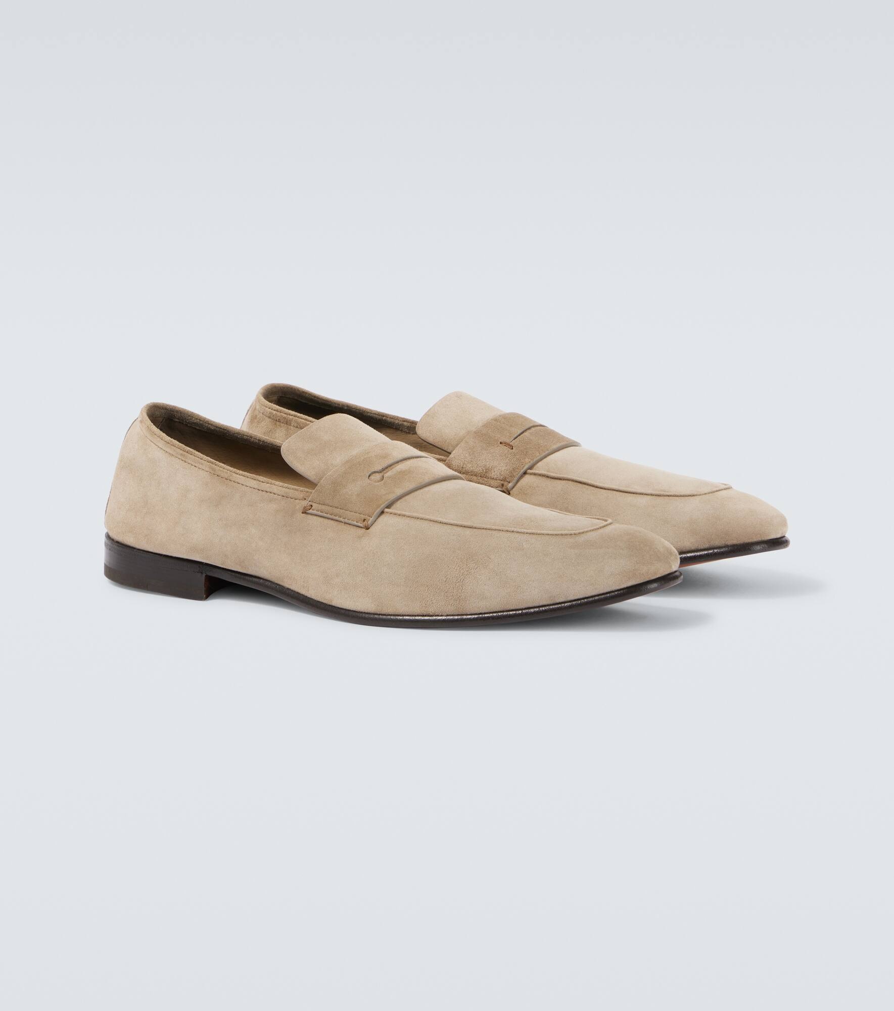 L'Asola suede penny loafers - 5