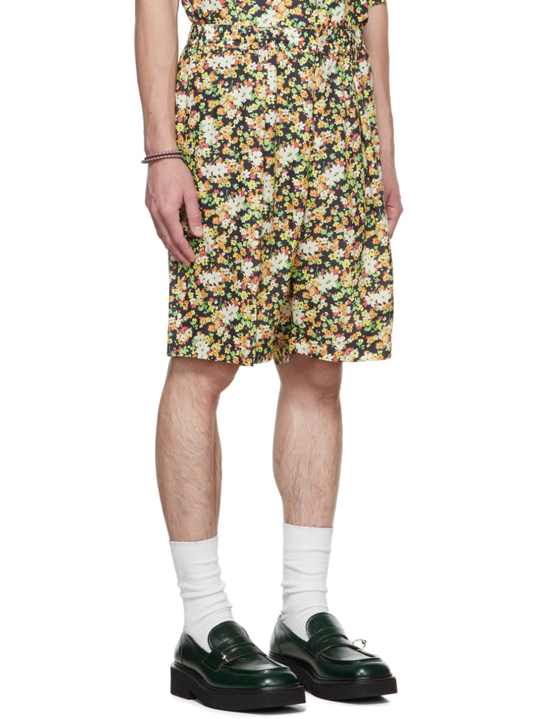Black Floral Shorts - 2