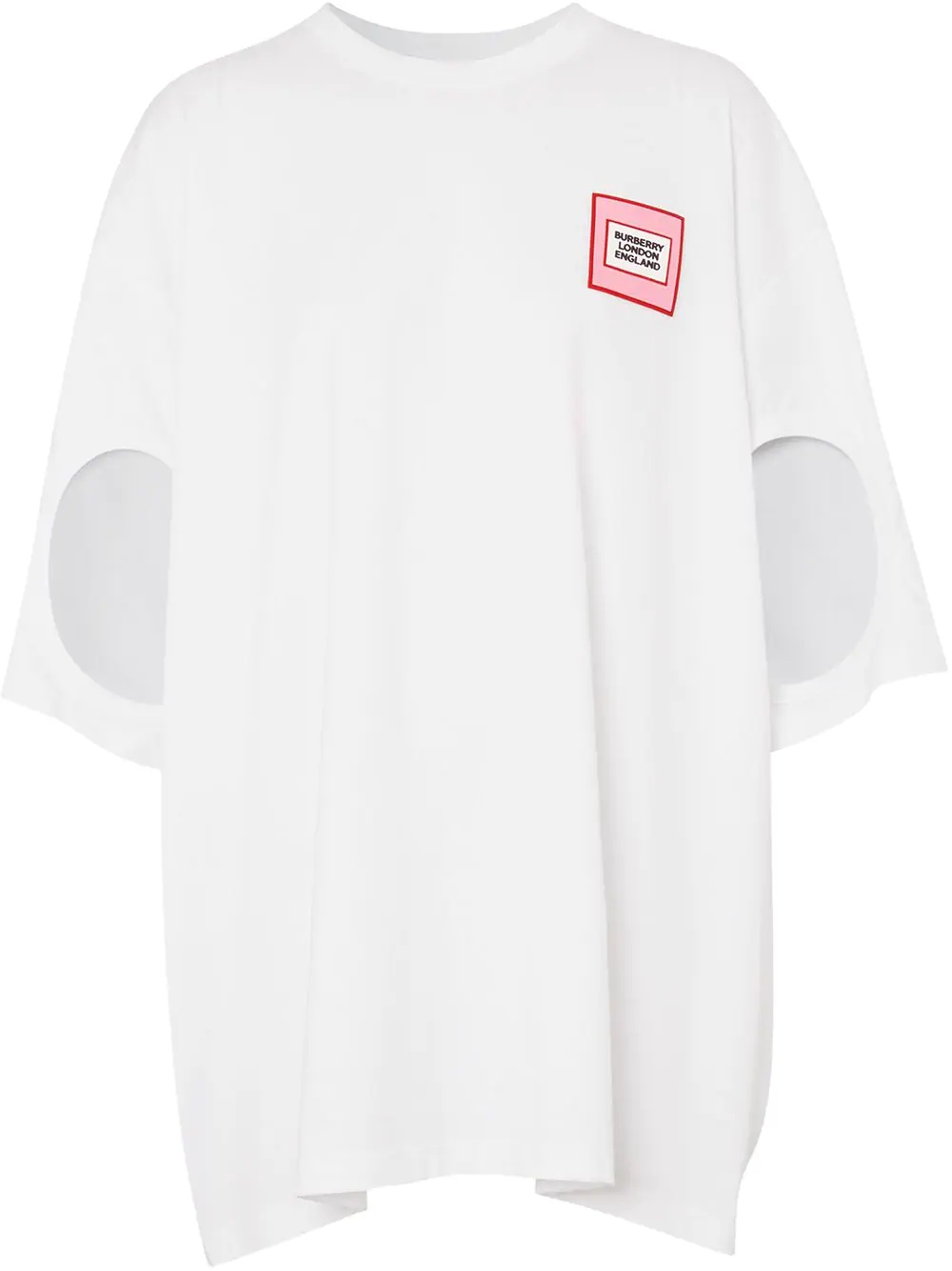 oversized cut-out sleeves T-shirt - 1