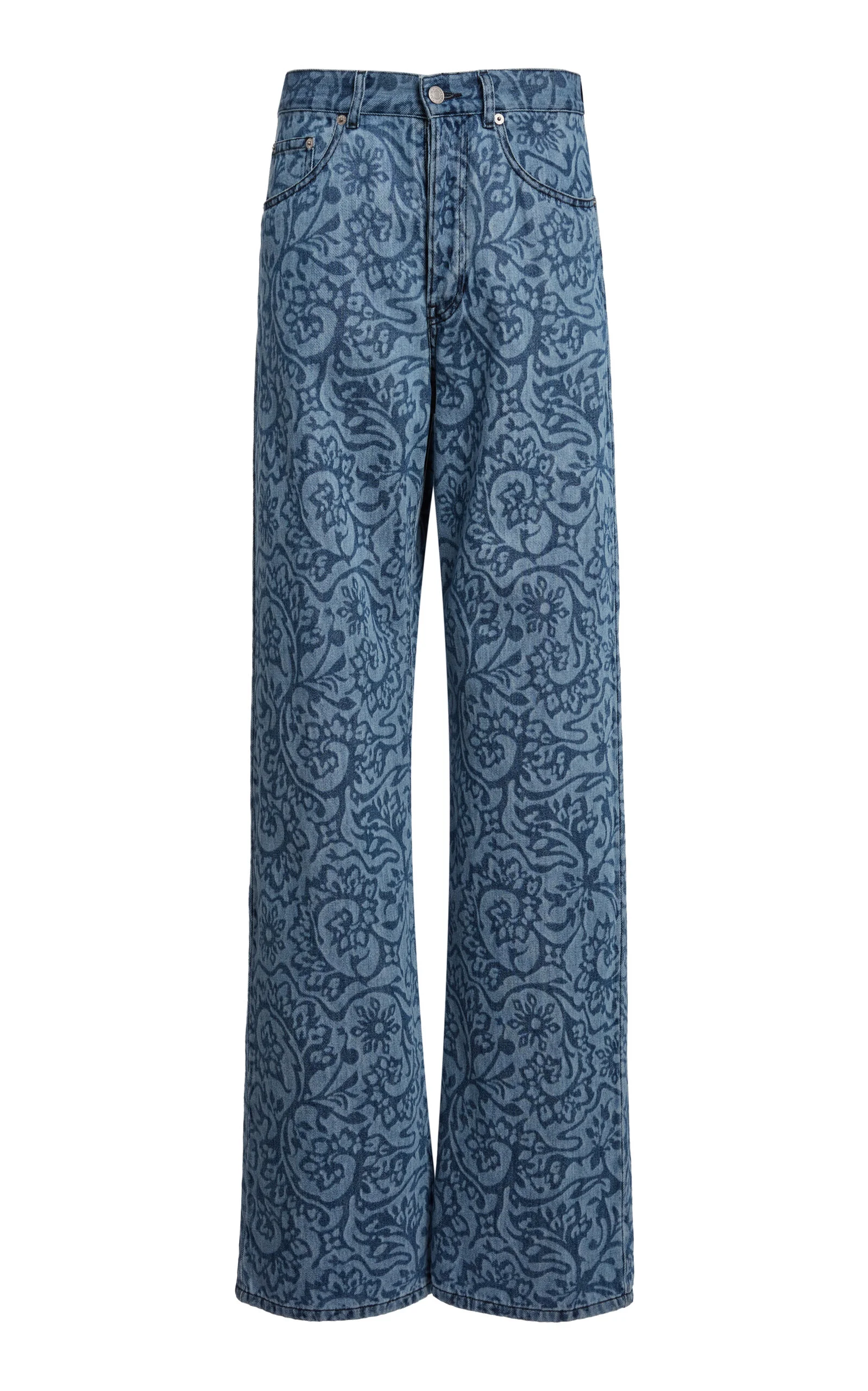 Peyton High-Rise Wide-Leg Jeans - 1