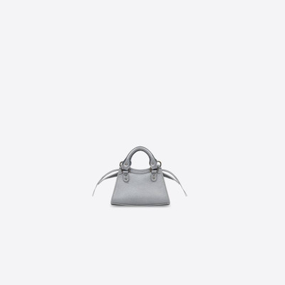 BALENCIAGA Women's Neo Classic Super Nano Handbag in Silver outlook