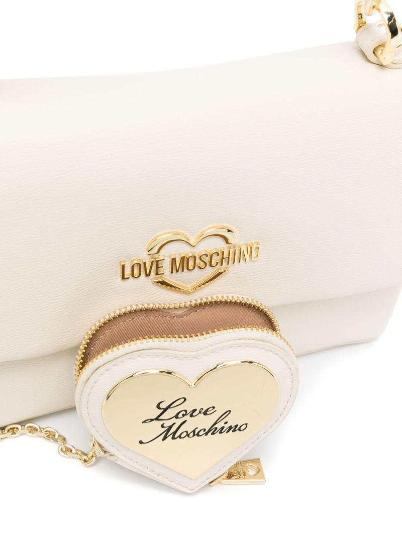 logo-lettering faux leather tote bag 5