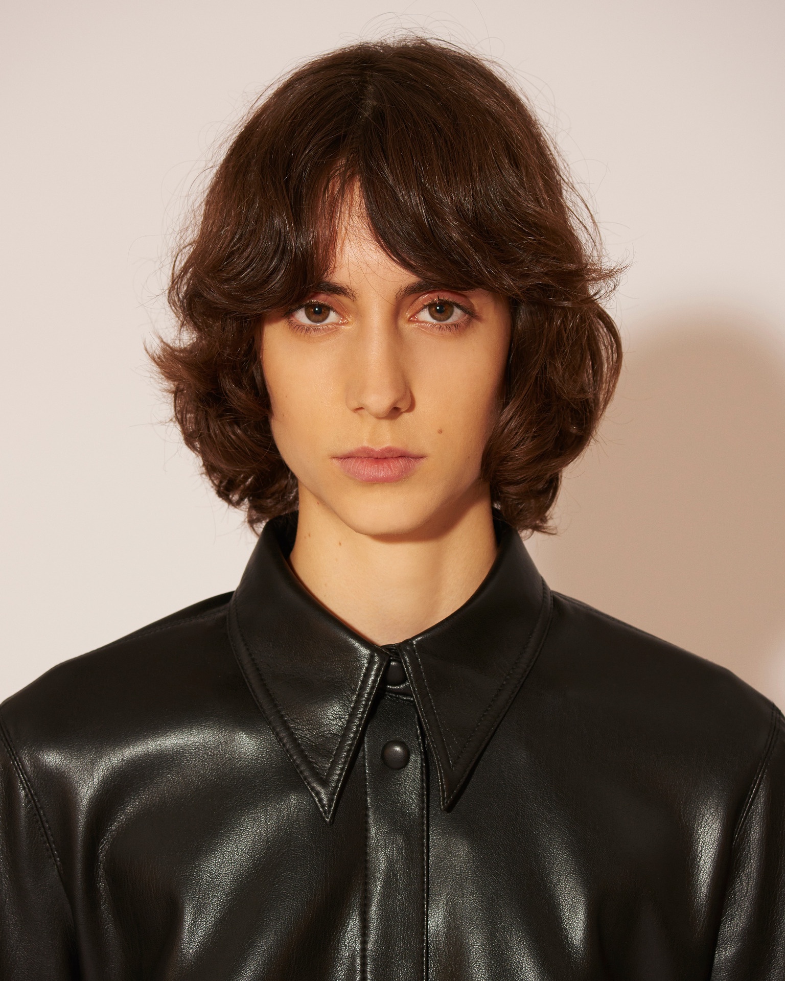 NAUM - Alt leather shirt - Black - 5