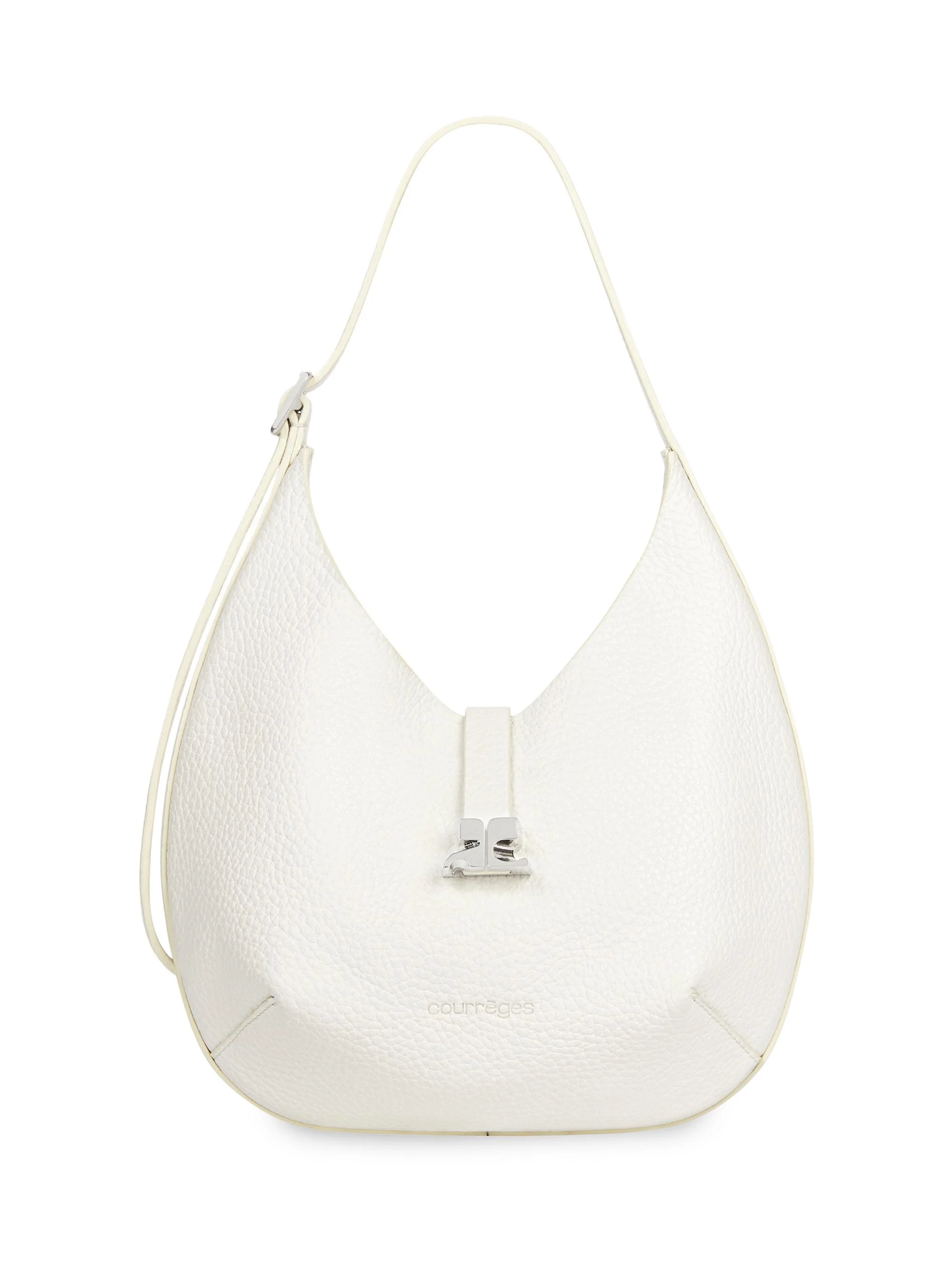Women's Small Holy Leather Hobo Bag - Heritage White - 1