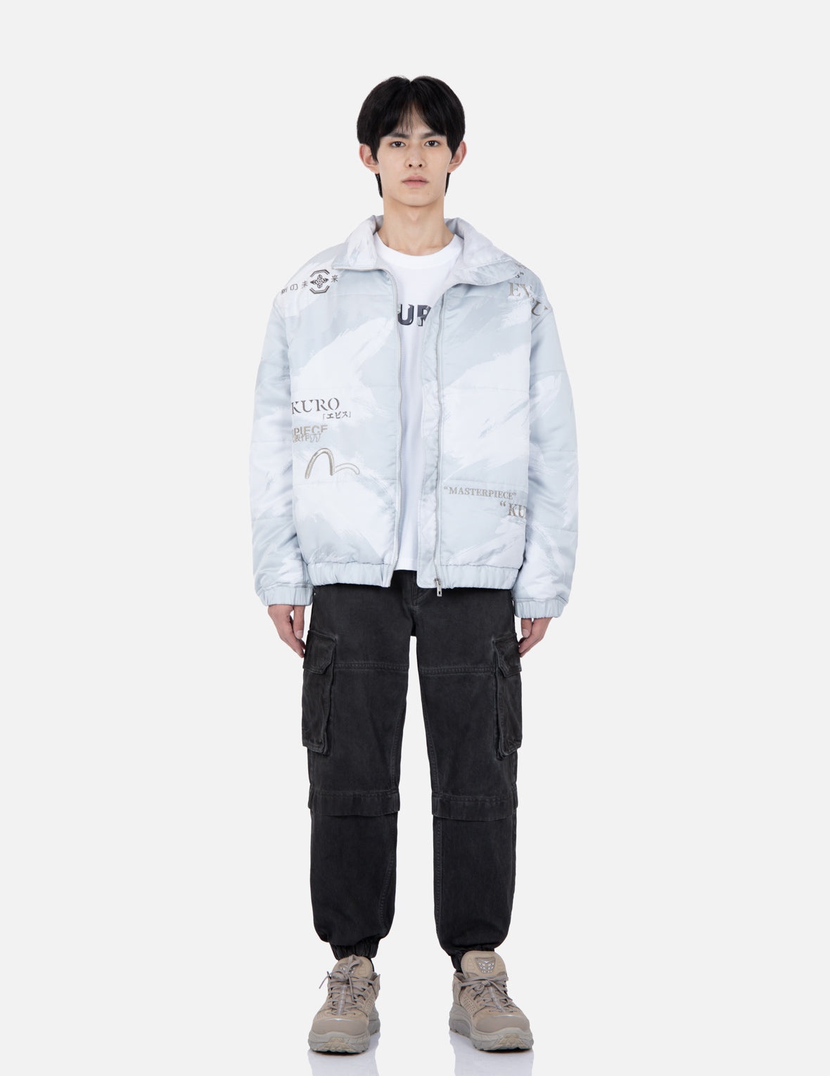 Brush Camouflage Print Padded Jacket - 5