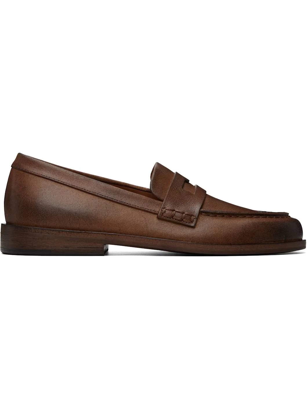 Brown Mocasso Leather Loafers - 1