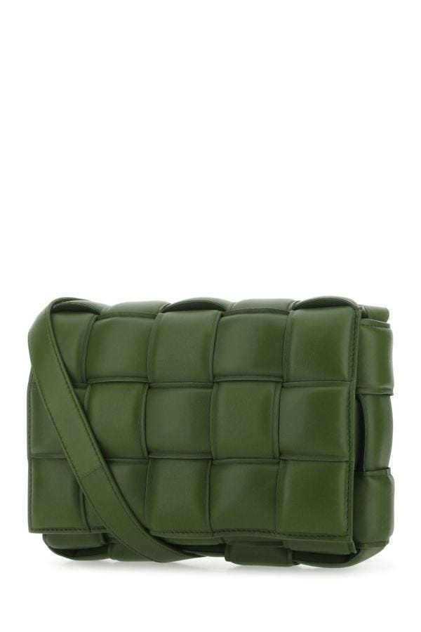 【関税&送料込】Bottega Veneta Army Green Nappa Leather Mini Bottega Veneta Sage Green Leather Mini Pouch Clutch