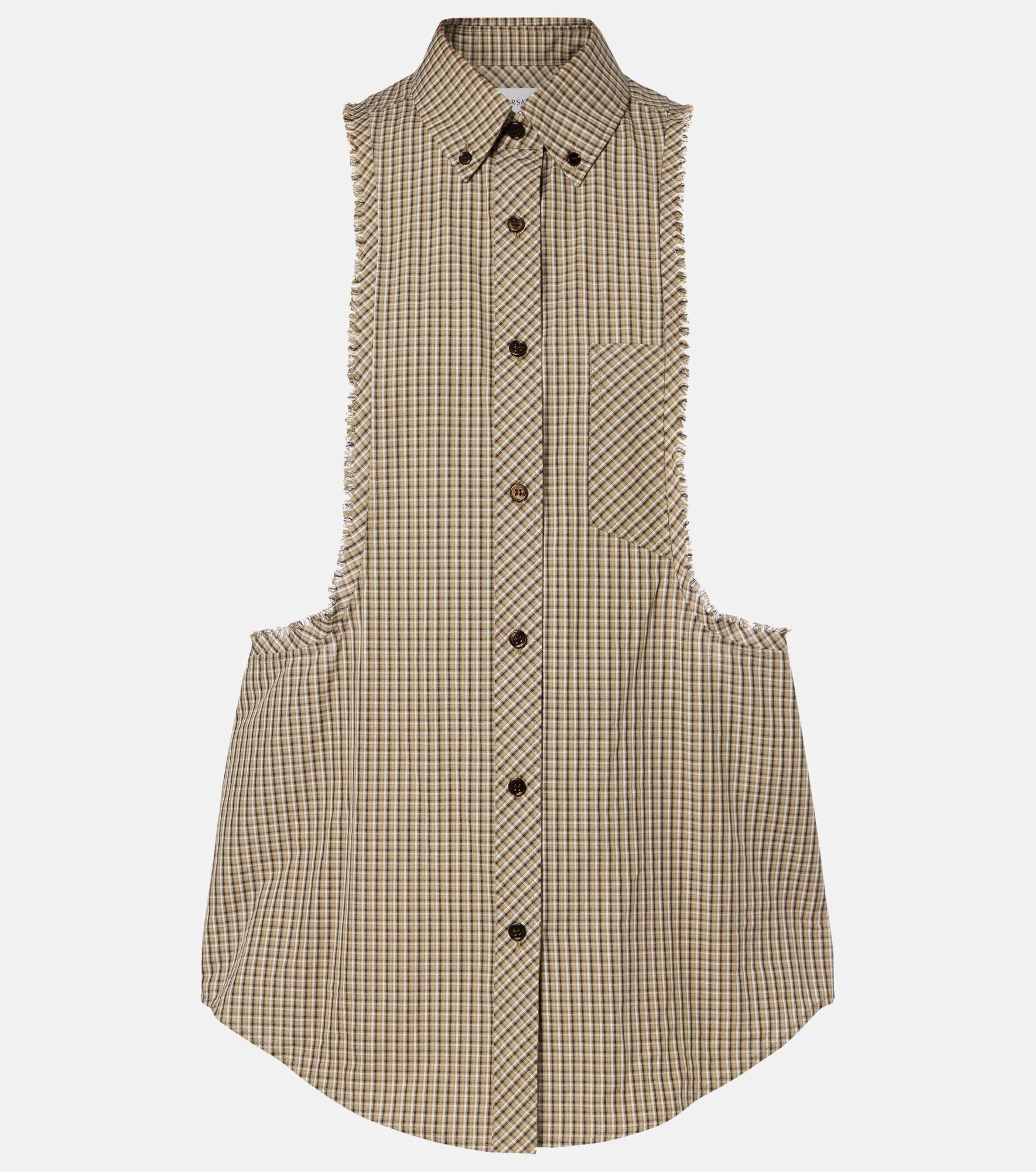 Checked cotton shirt - 1