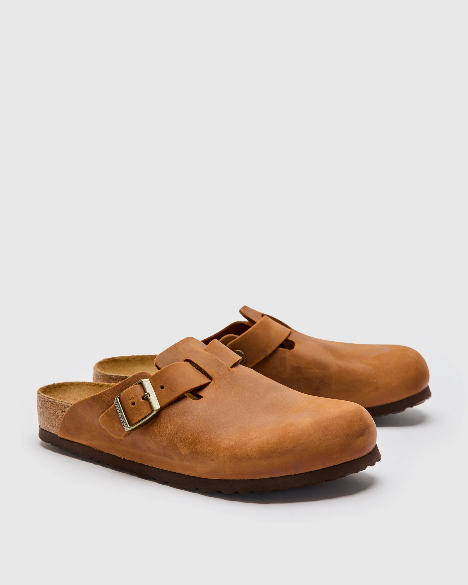 Boston Clog in Cognac Oil Leather - 1