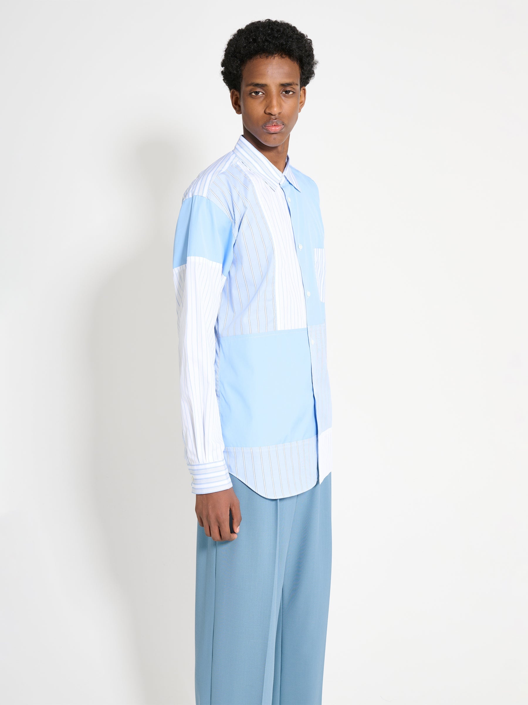 COMME DES GARÇONS SHIRT SHIRT STRIPE / BLUE - 4