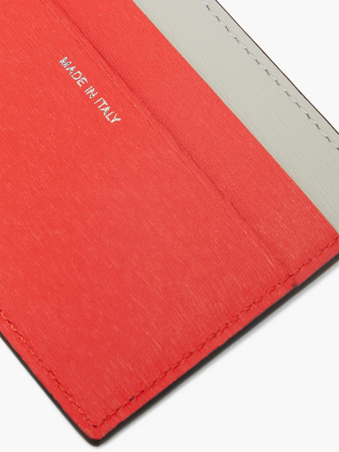 Two-tone leather cardholder - 2