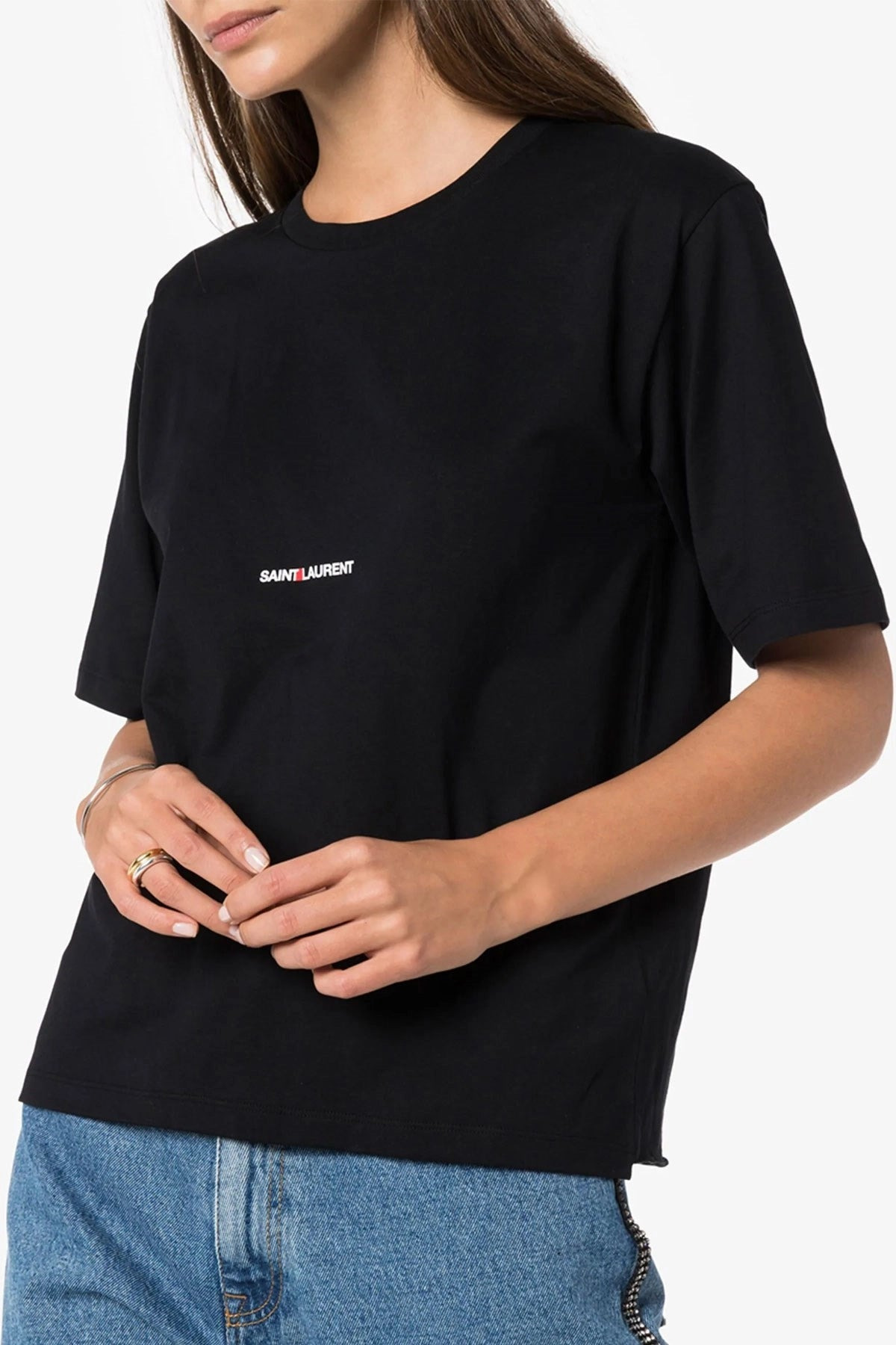 Saint Laurent Women 'Saint Laurent Rive Gauche' T-Shirt - 2