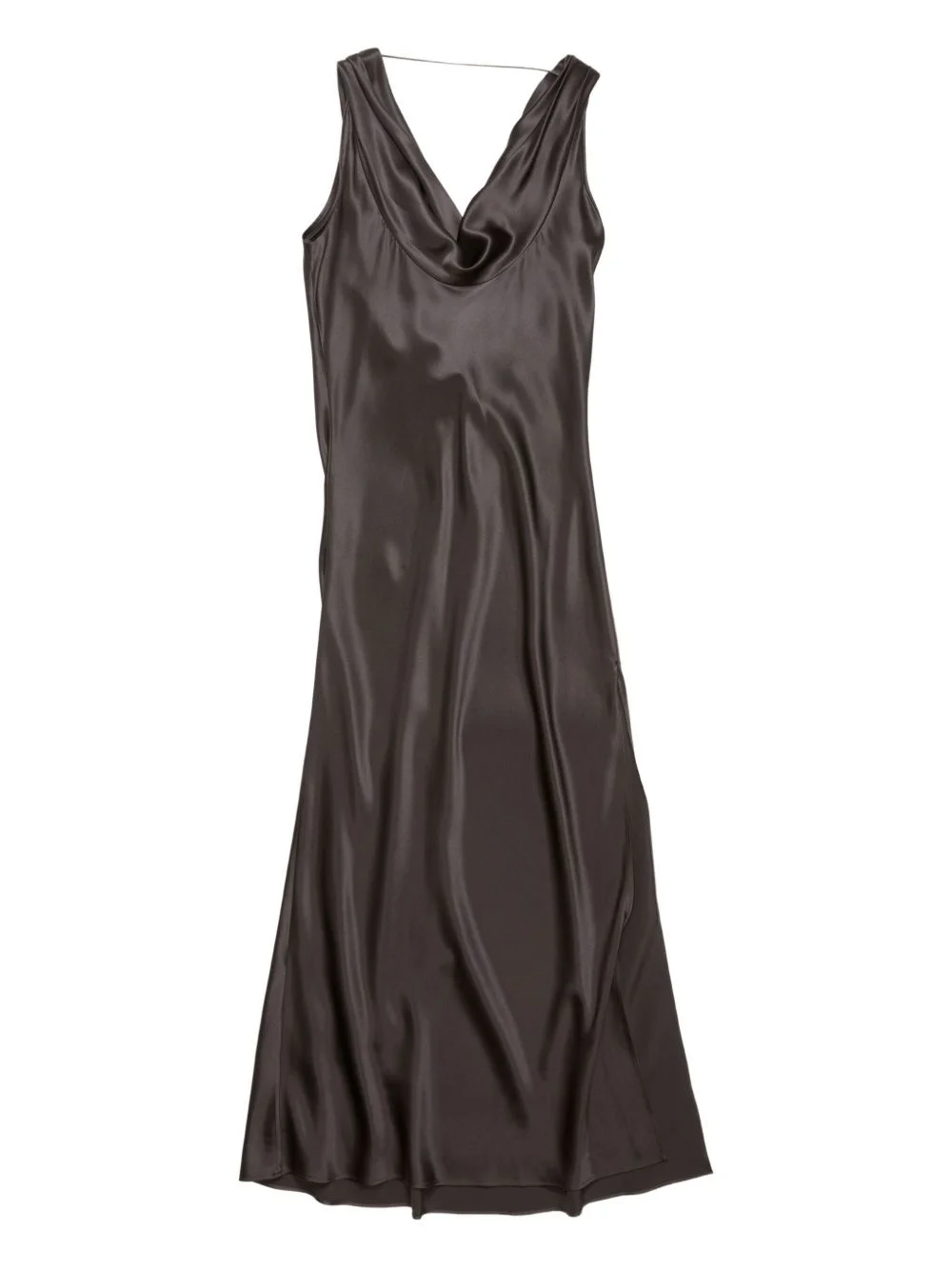 cowl-neck midi dress - 1