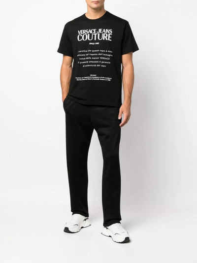 VERSACE JEANS COUTURE logo crew-neck T-shirt outlook