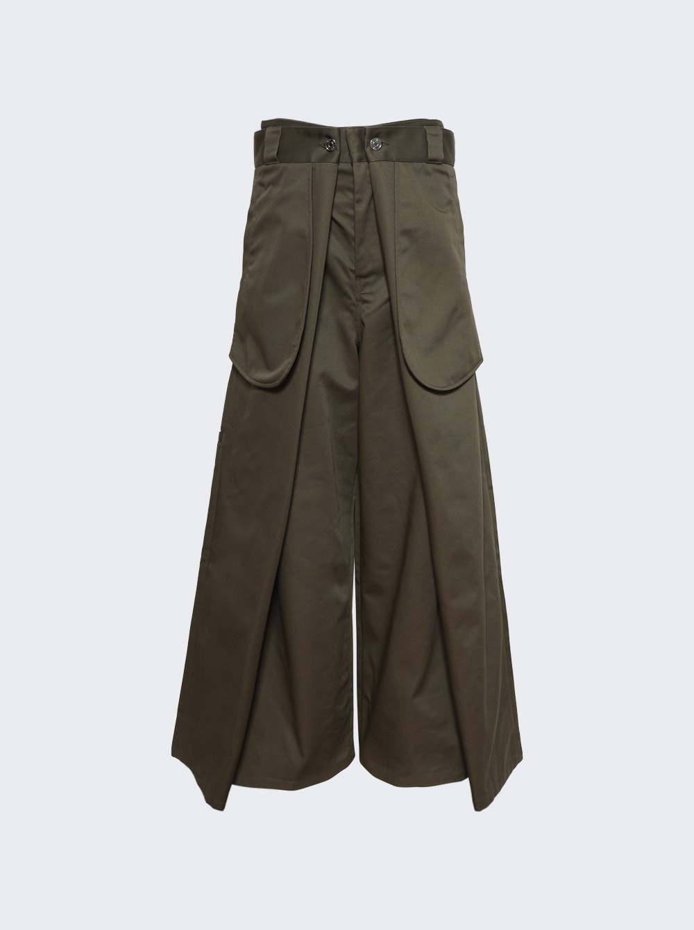 X Shayne Oliver  Wrap Pant Khaki - 1