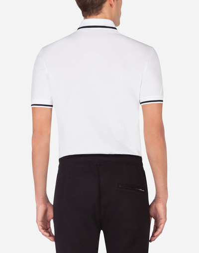 Dolce & Gabbana Cotton polo-shirt with DG logo outlook