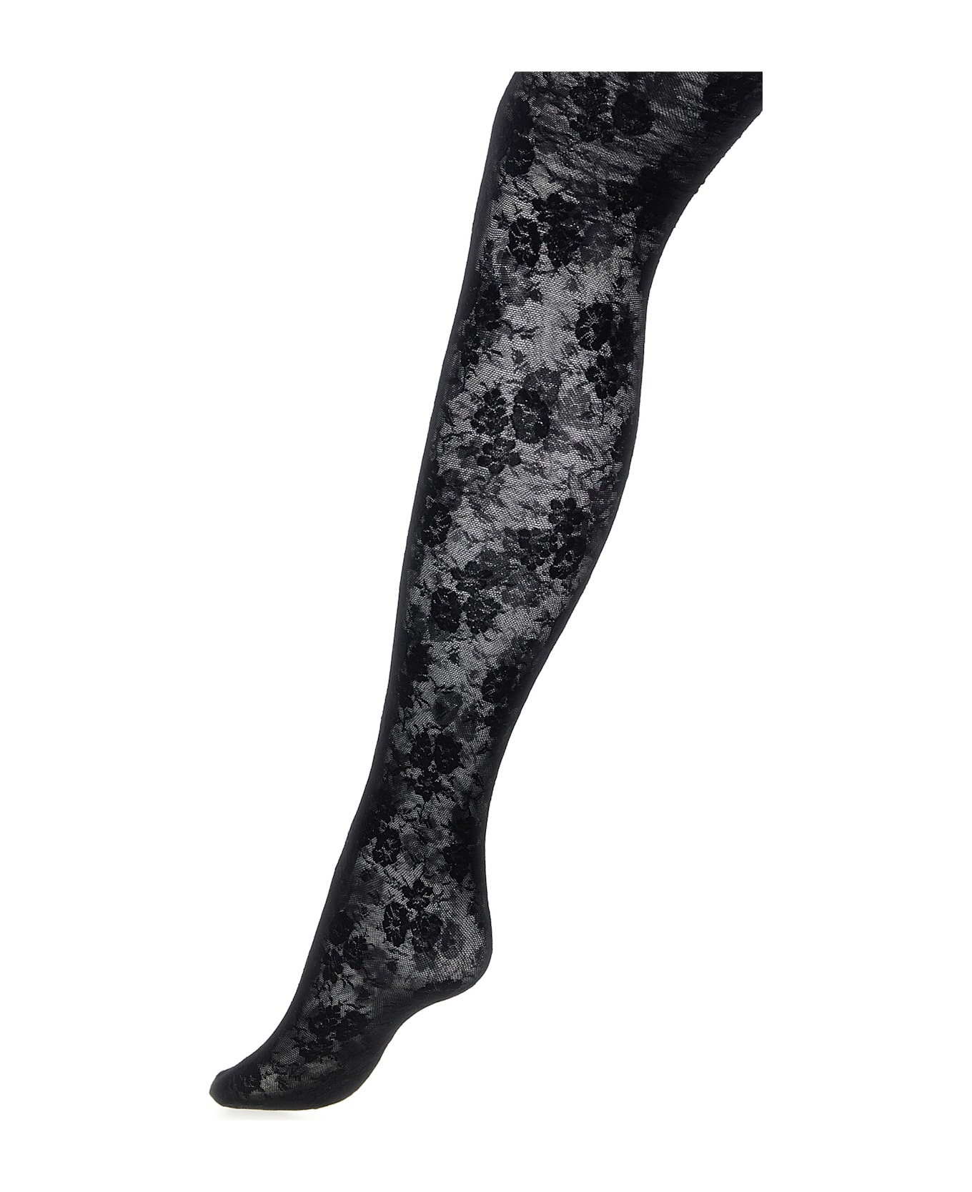 Valentino Garavani 'chez Valentino' Lace Tights - 2