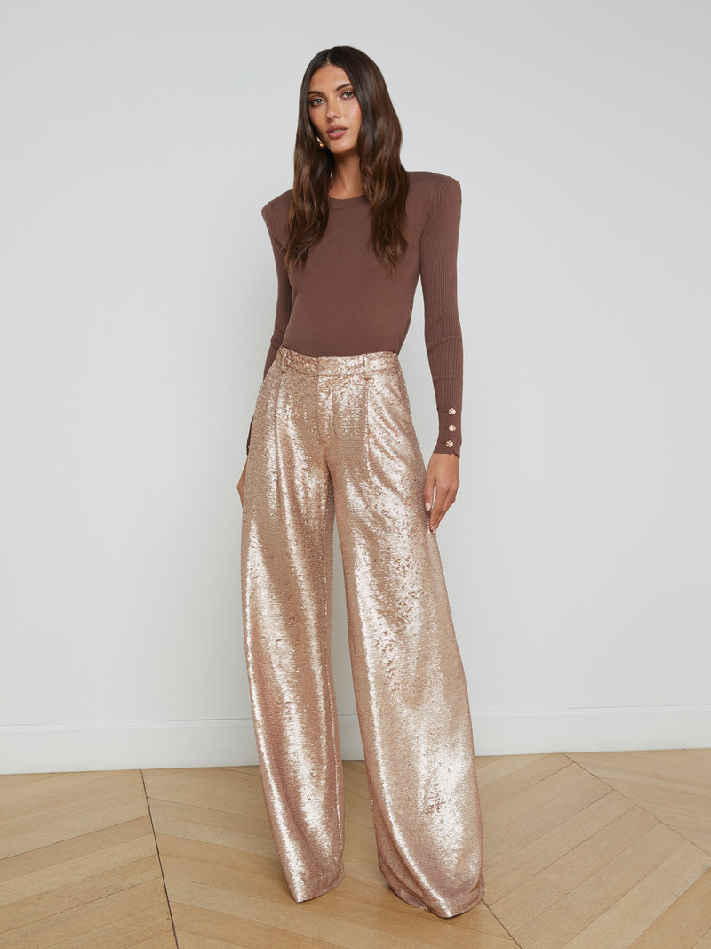 L'AGENCE Allanah Sequin Trouser outlook