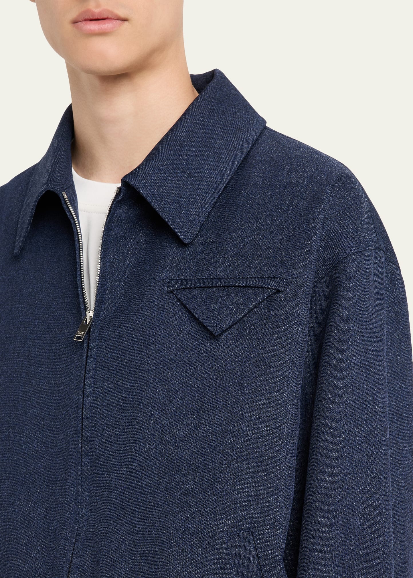 Men's Wool Triangle-Pocket Blouson - 5