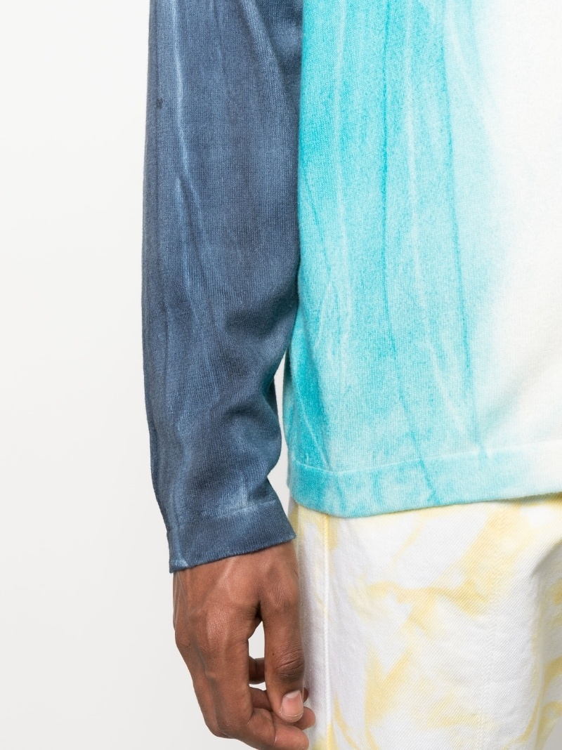 faded-effect knit sweatshirt - 5