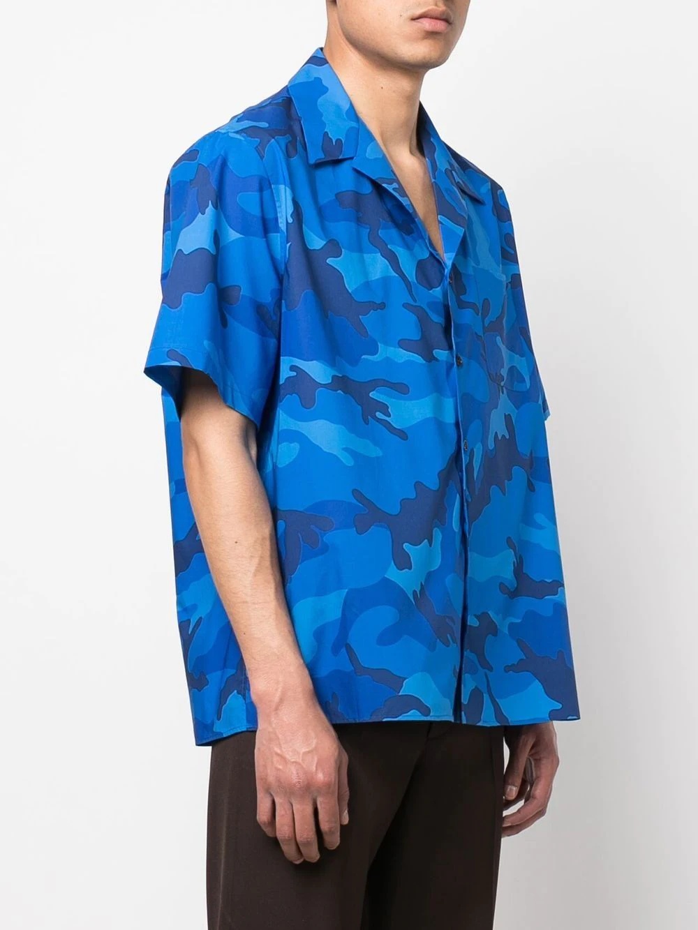 camouflage-print short-sleeved shirt - 3