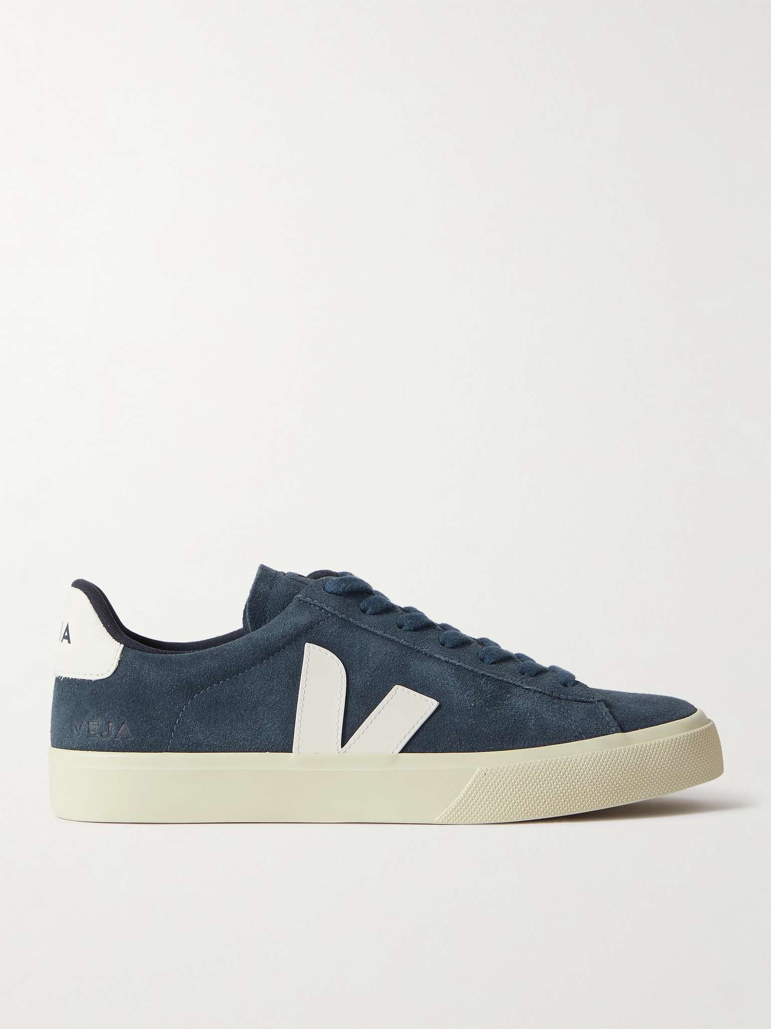 Campo Leather-Trimmed Suede Sneakers - 1