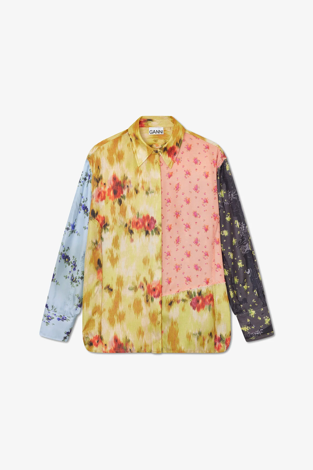 SHIRT IN MULTI PRINTED SILK - 1