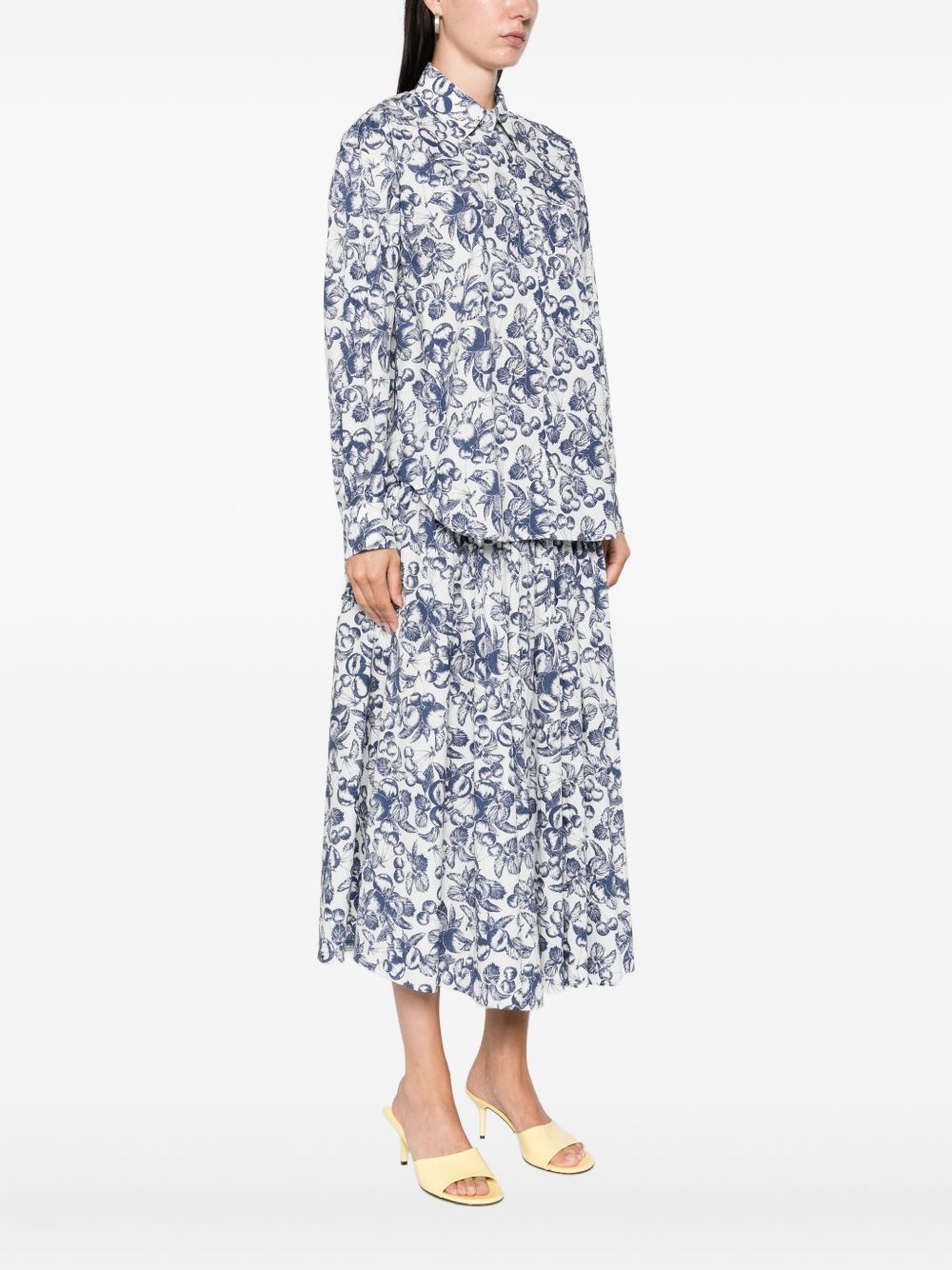 fruit-print button shirt - 3