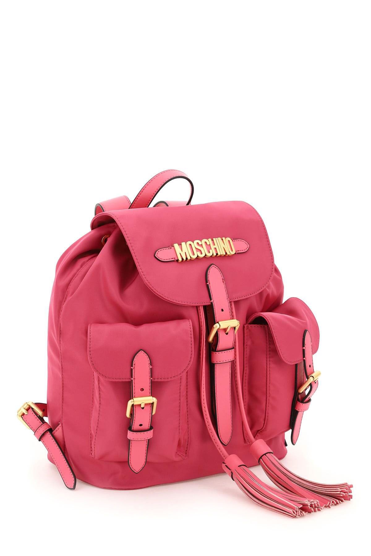 BACKPACK WITH TASSELS AND LOGO - 3