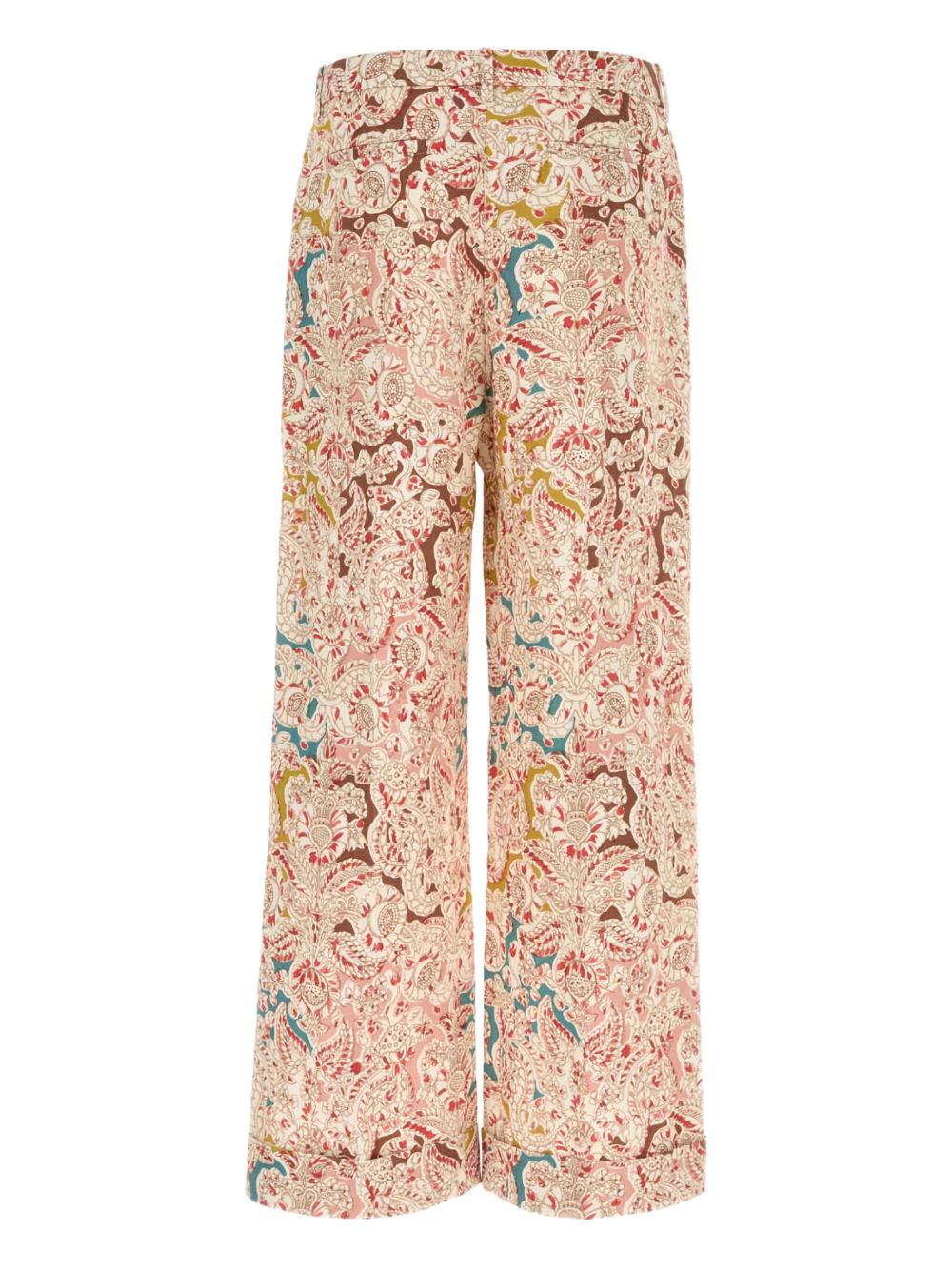 paisley-print hemp trousers - 2