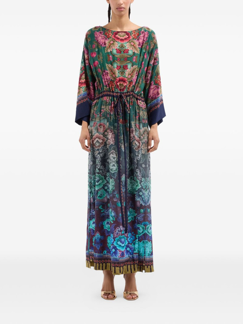 belted floral-print maxi dress 3