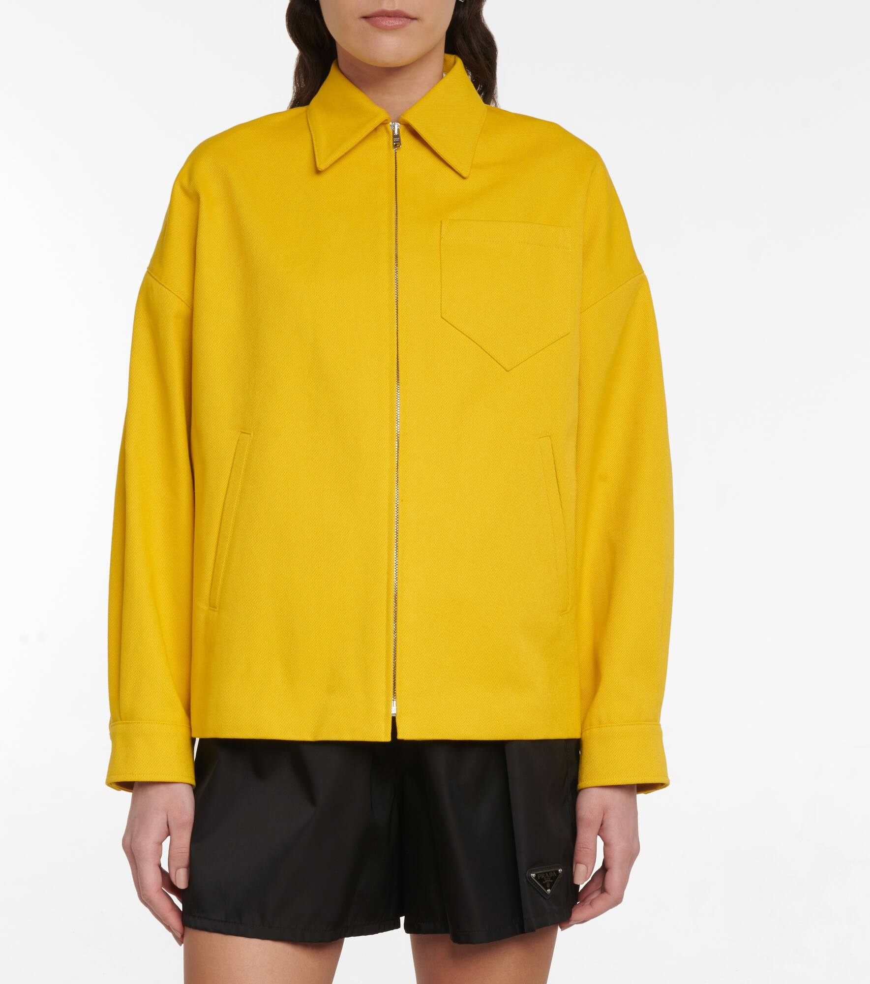 Oversized cotton twill jacket - 6