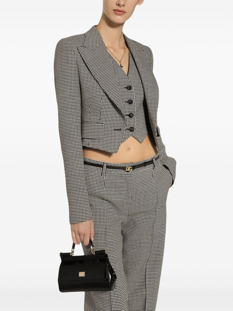 check pattern cropped jacket 5