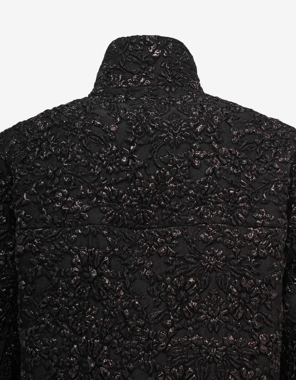Valentino Black Nylon Brocade Jacket - 4