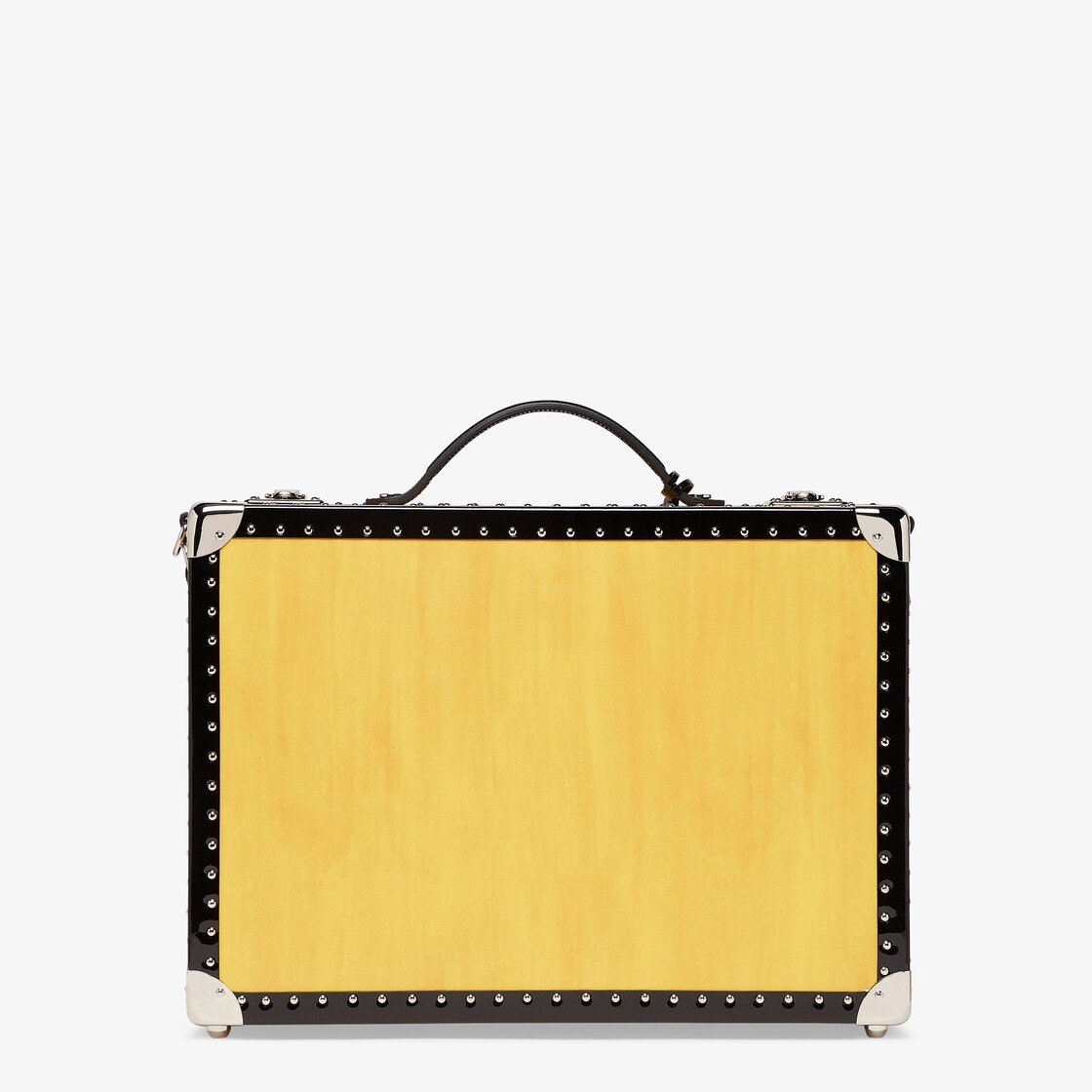 Yellow leather suitcase - 3
