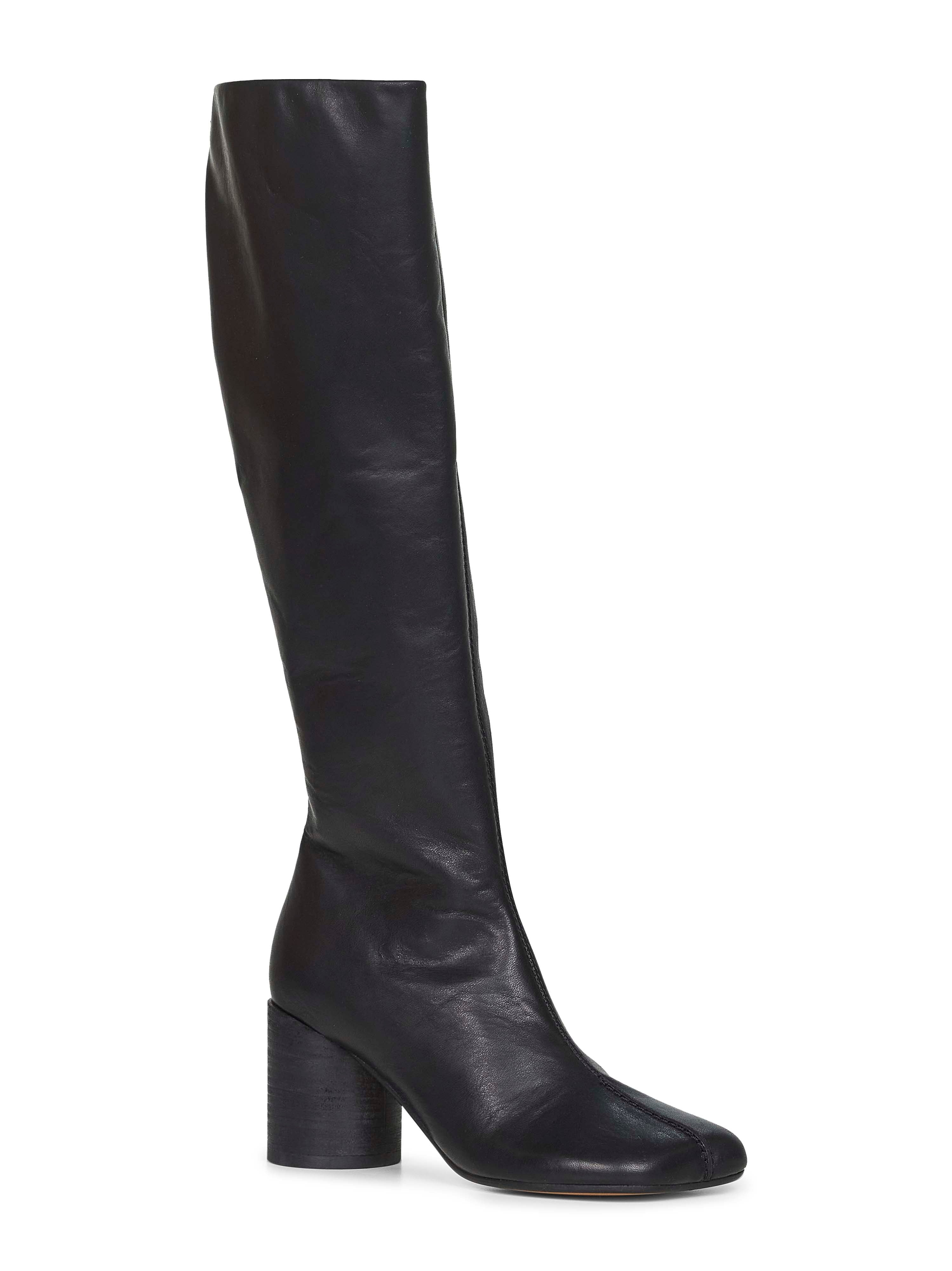 Black leather Anatomic Stitch boots - 2