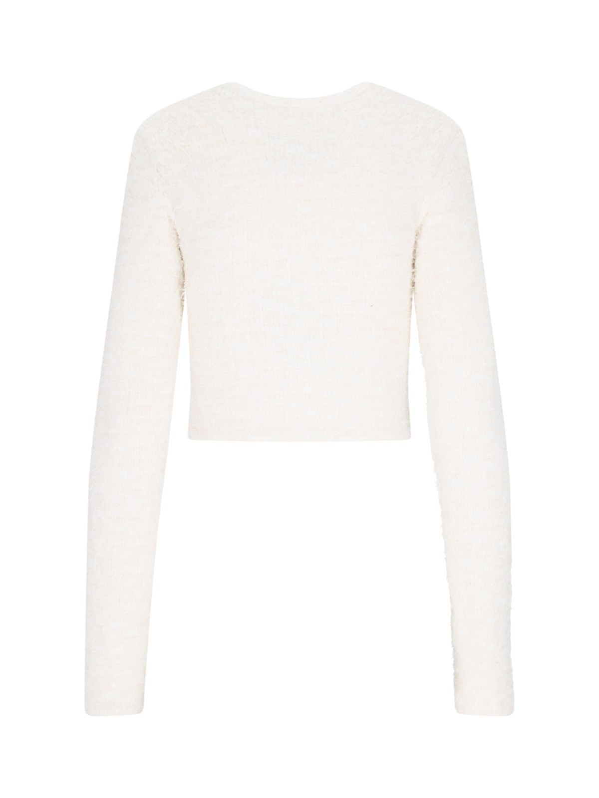 BUTTON CROP CARDIGAN - 2