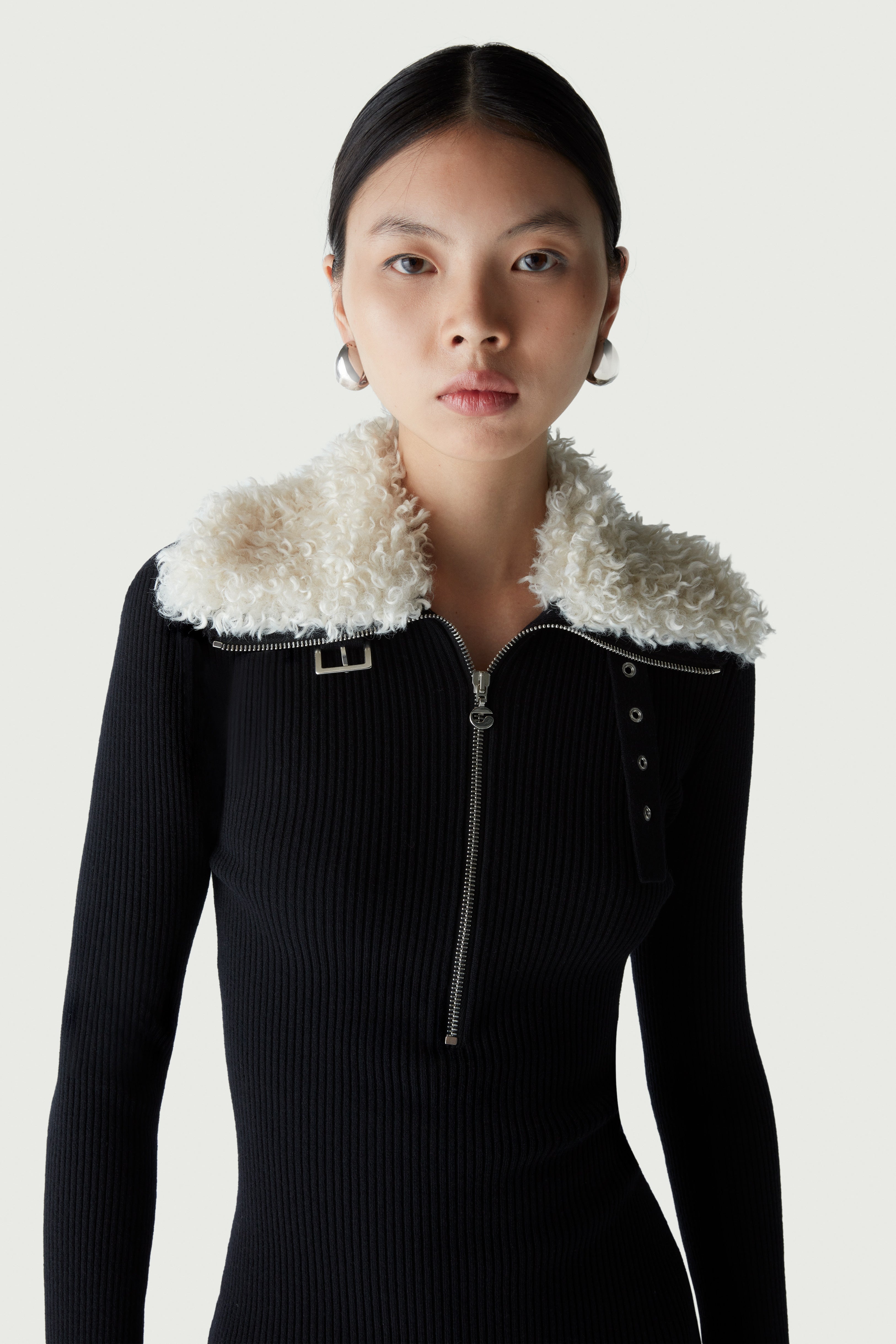 Zipped Knit Dress - 2