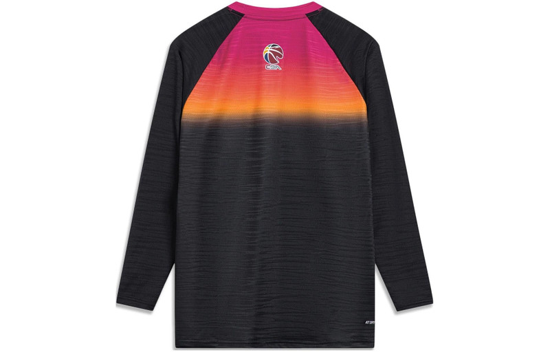 Li-Ning Li-Ning CBA All Star Game Graphic Long Sleeve T-shirt 'Black' ATLT069-1 outlook