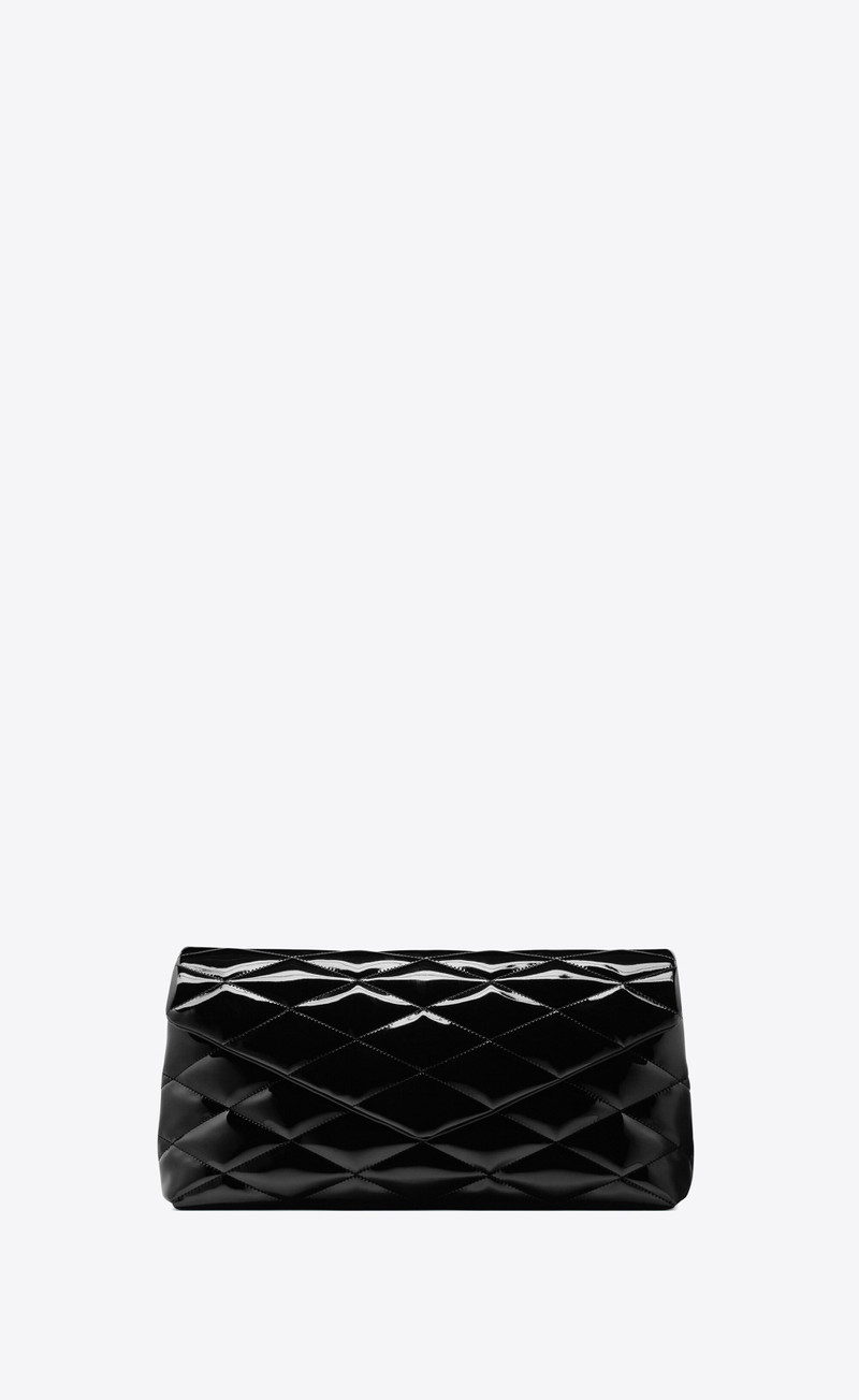 sade large clutch in patent canvas 3