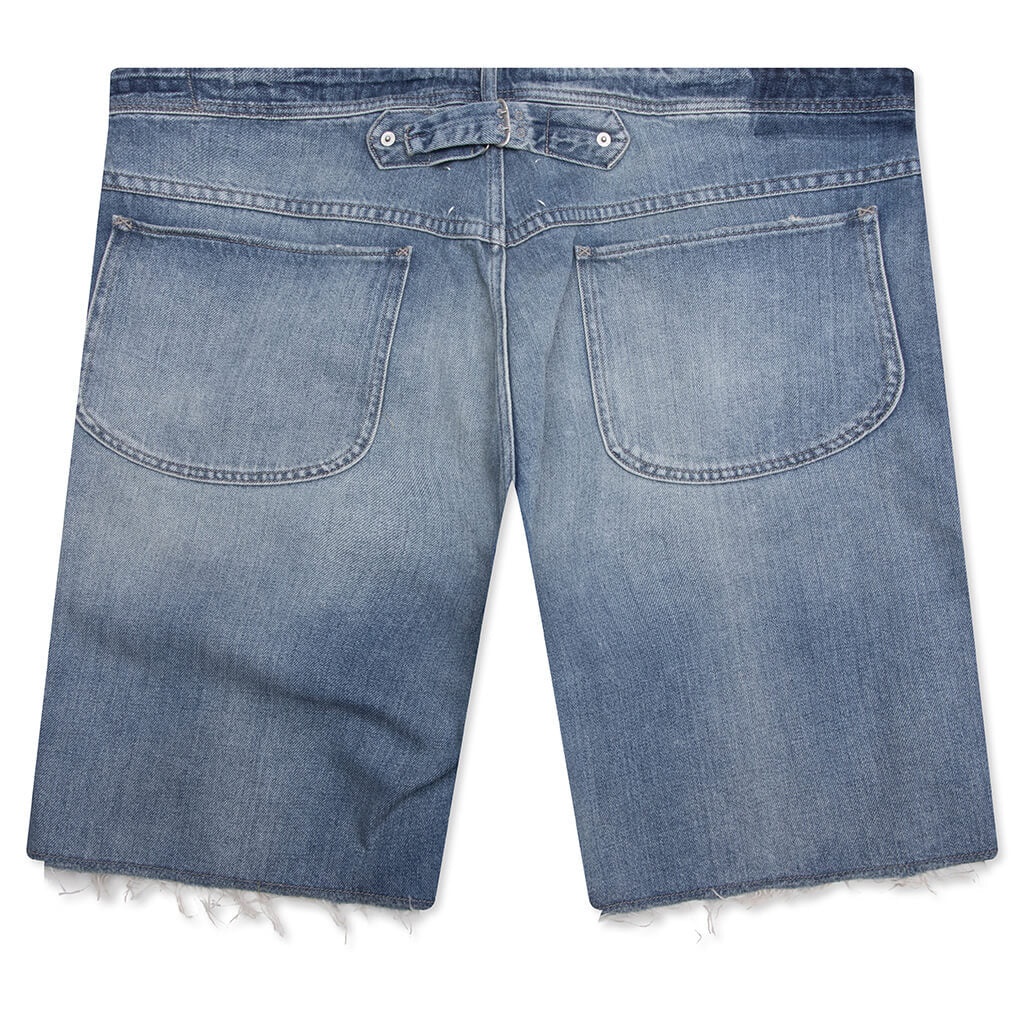 STUD DENIM SHORTS - LIGHT BLUE - 2