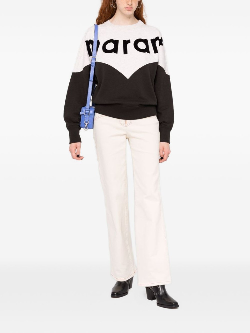 Isabel Marant logo-detail colour-block sweatshirt outlook