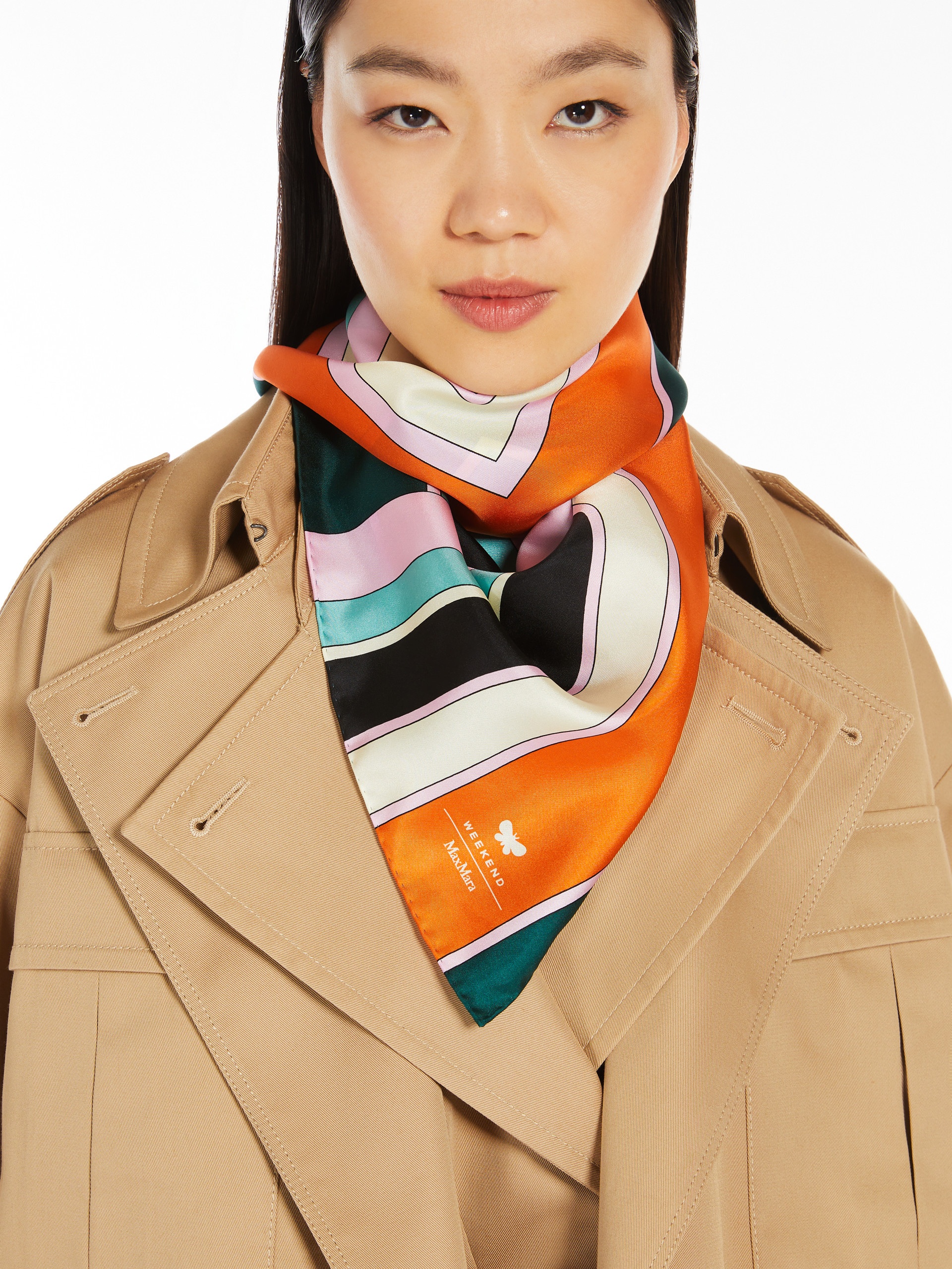 ONESTO Printed silk scarf - 4