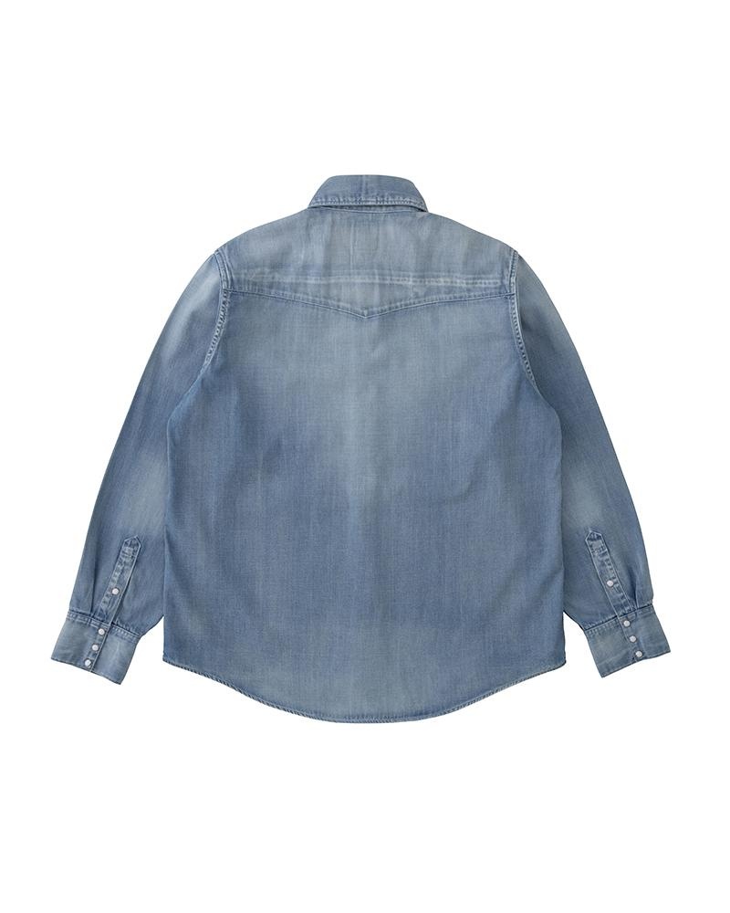 visvim SOCIAL SCULPTURE SHIRT DMGD ONE COLOR | REVERSIBLE