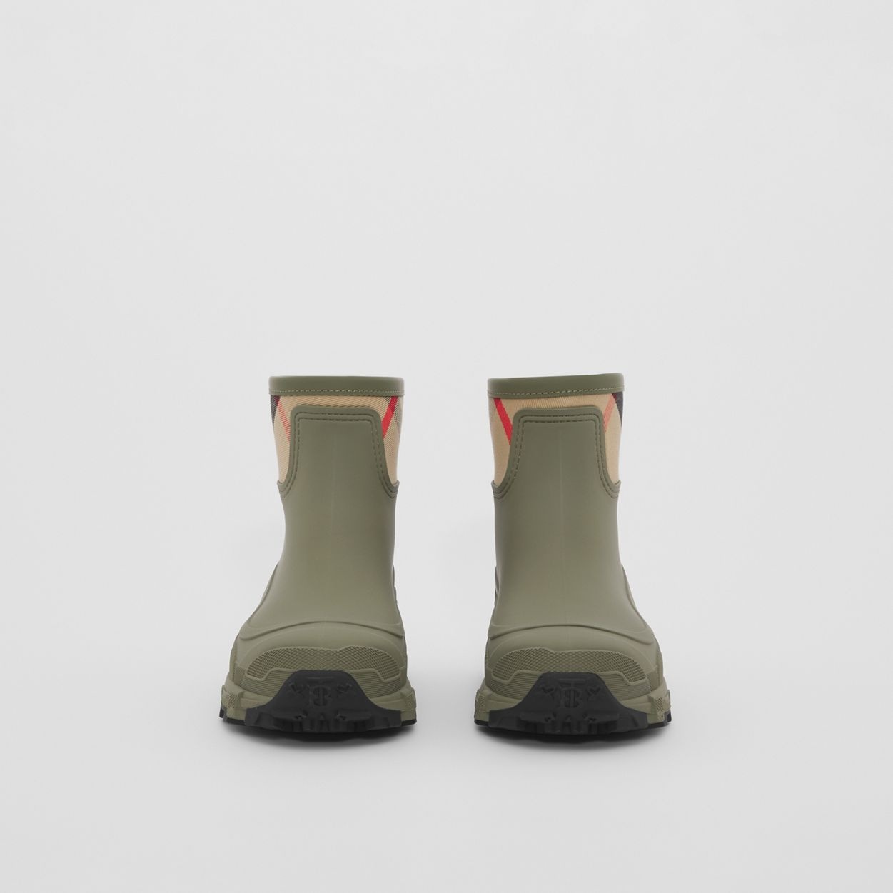 House Check Panel Rain Boots - 5