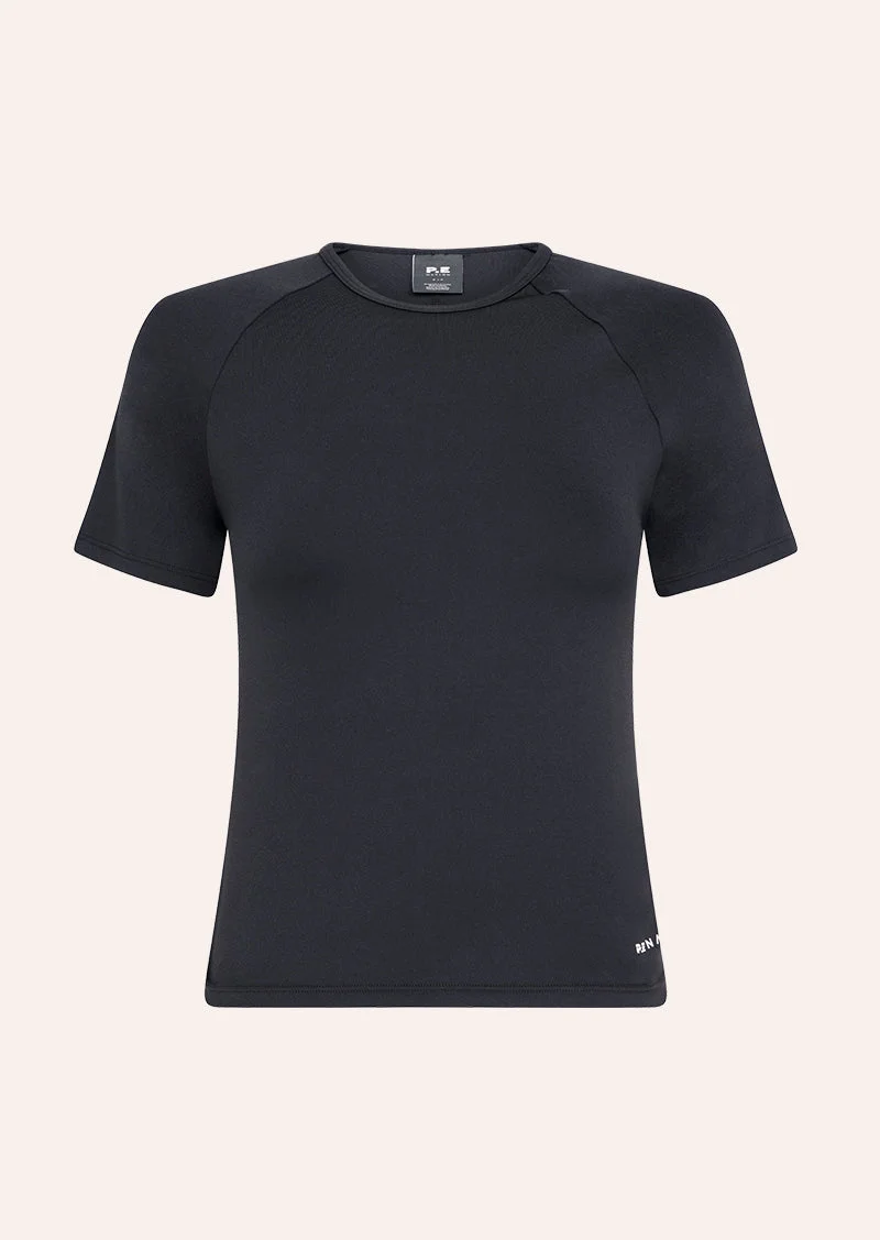 SIGNATURE SHORT SLEEVE TEE IN BLACK - 1