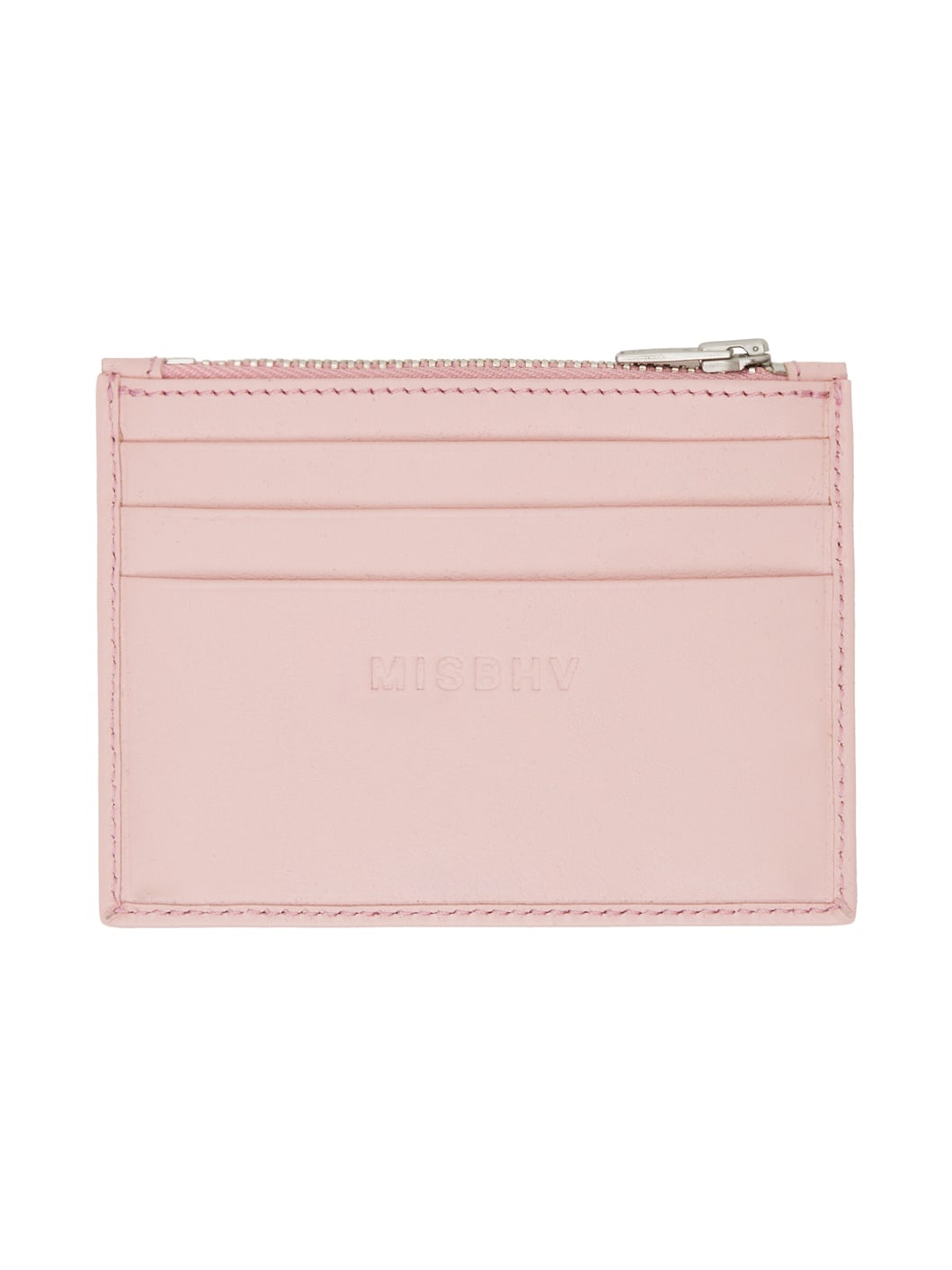 Pink Jacquard Monogram Card Holder - 2