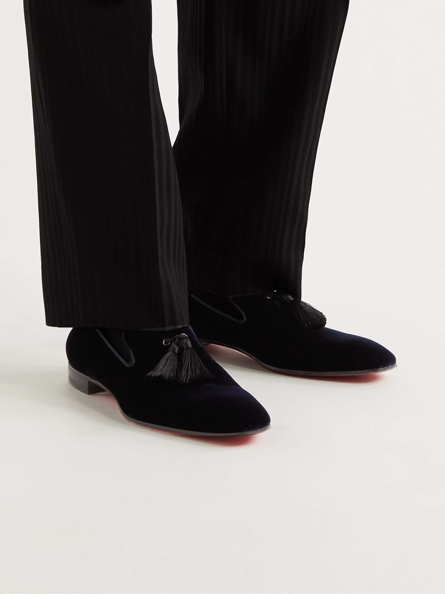 Officialito Velvet Tasselled Loafers - 2