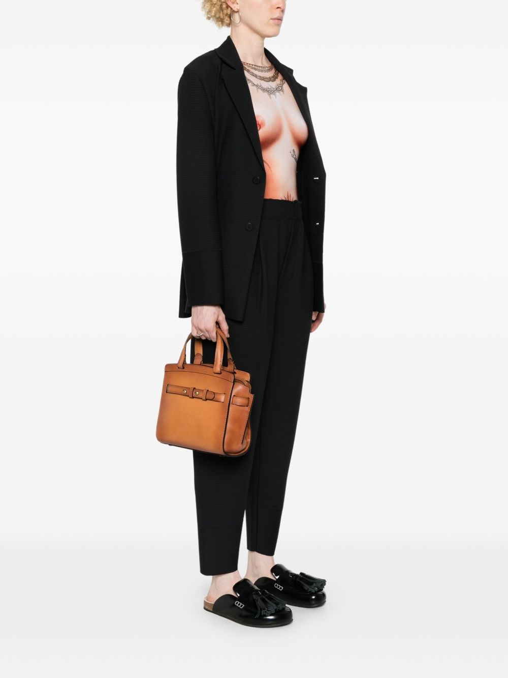 Saddle 009 leather tote bag - 2